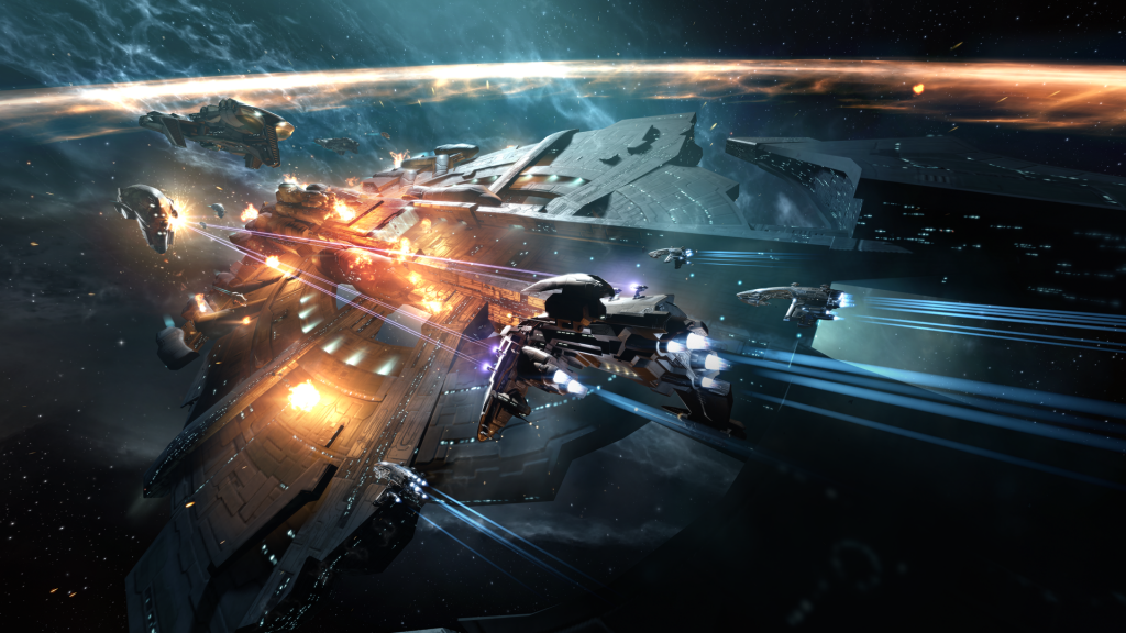 Eve Online al establecer un nuevo record mundial los jugadores