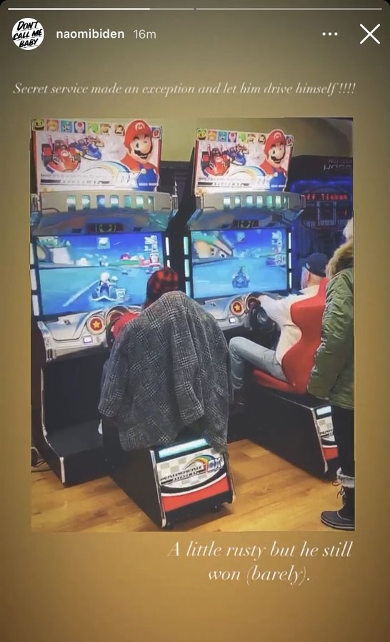 Joe Biden es fan de Mario Kart y lo demostró este fin de semana 3 1613379620 985 Joe Biden es fan de Mario Kart y lo demostro