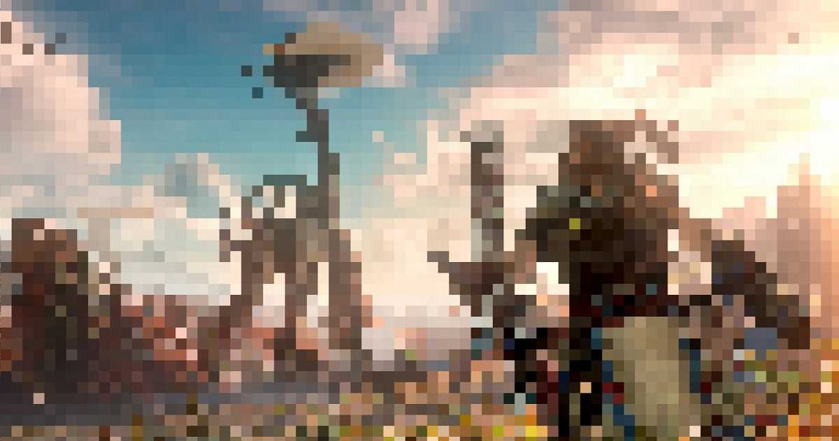 Horizon Zero Dawn: la versión para PC reducida a 72p, una sublime papilla de píxeles (video)