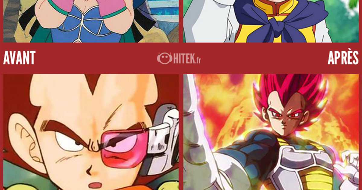 Antes / después: la evolución de 16 personajes de Dragon Ball entre su primera aparición y hoy