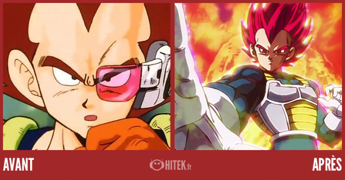 Antes despues la evolucion de 16 personajes de Dragon