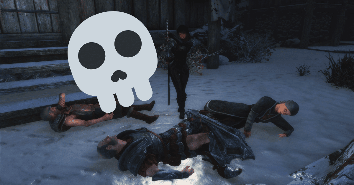 Skyrim: este jugador ha asumido la loca apuesta de matar a todos los seres vivos del juego.