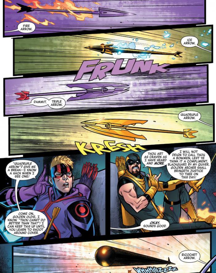 1622366647 511 Marvel revela la divertida pelea entre Hawkeye y su version