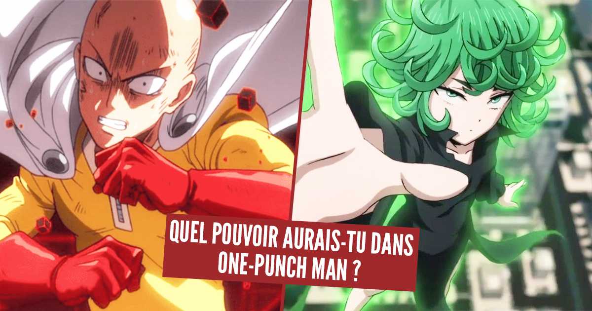 Test de personalidad: ¿que poder tendrías en One-Punch Man? 1 Test de personalidad: ¿que poder tendrías en One-Punch Man?