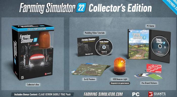 Farming Simulator 22 reserva el juego de la edicion coleccionista