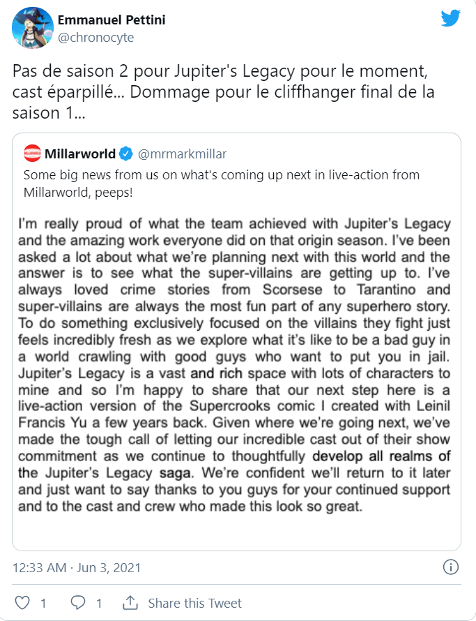 Netflix fans decepcionados con la cancelacion de esta serie superheroica