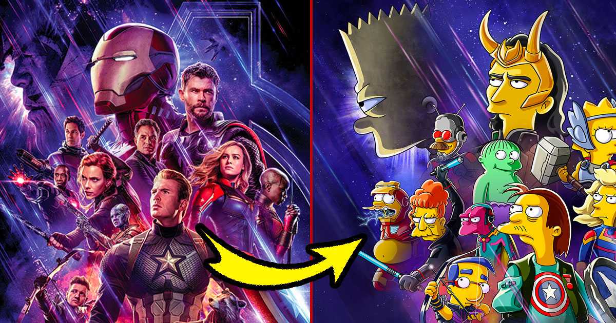 Los Simpson: Loki llega a Springfield para una parodia de Avengers Endgame