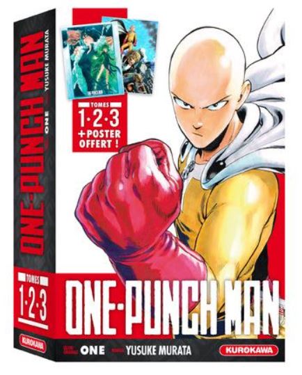1628590805 902 One Punch Man la caja con los primeros 3 tomos