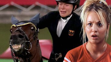 Teoría del Big Bang: Kaley Cuoco conmocionada, hace un gesto por este caballo maltratado en los Juegos Olímpicos