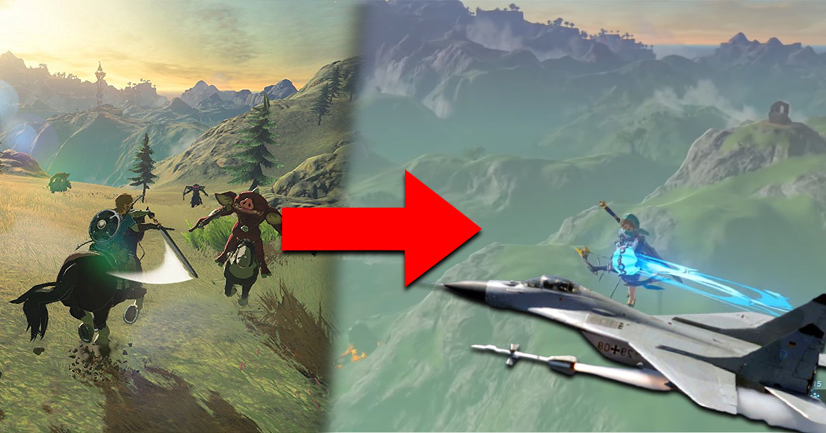 Breath of the Wild: esta falla convierte a Link en un verdadero avión de combate 2 Breath of the Wild esta falla convierte a Link en