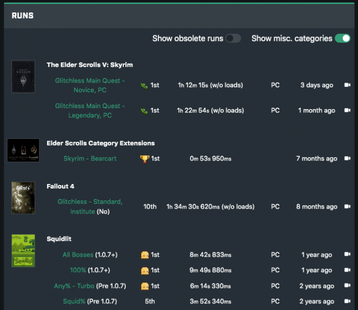 Skyrim se batio el record mundial de speedrun una actuacion