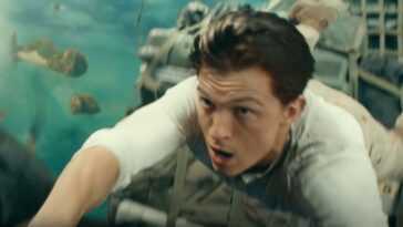 Uncharted: ¡Tom Holland en una escena vertiginosa a bordo de un avión de carga!