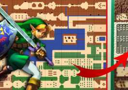 Mapa del juego Zelda: NES recreado usando 25,000 ladrillos LEGO