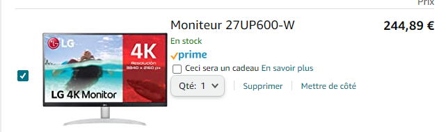 LG 27UP600 W esta pantalla gaming 4K FreeSync esta ahora mismo
