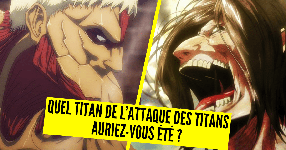 Test de personalidad: ¿qué Titán hubieras sido en Attack on Titan? 2 Test de personalidad ¿que Titan hubieras sido en Attack on