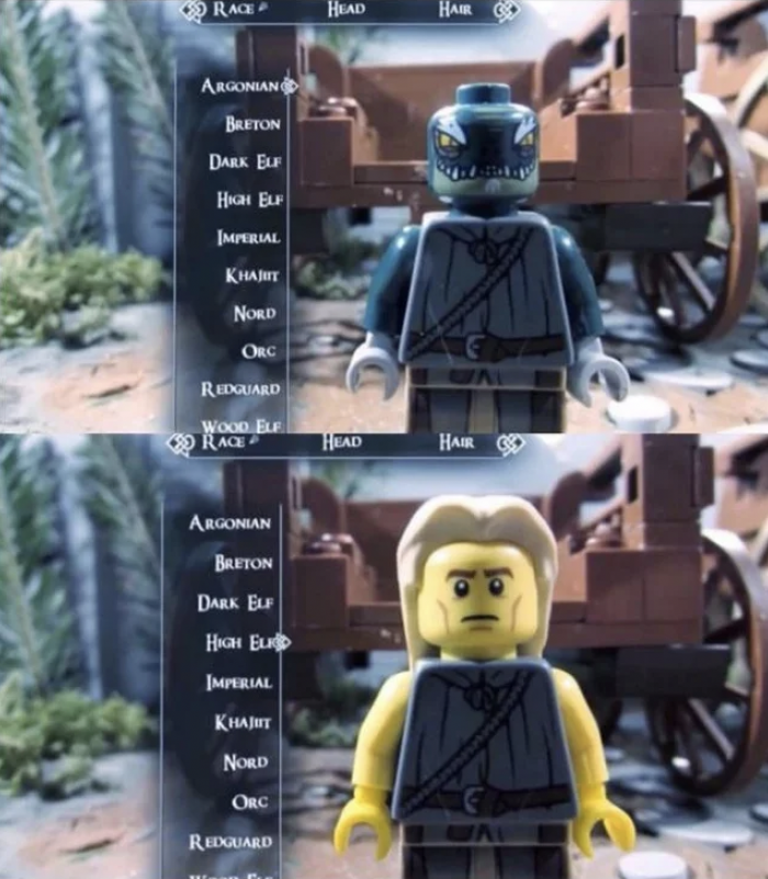 Skyrim asi se veria un videojuego de LEGO en Skyrim