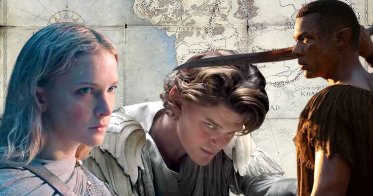 Los Anillos de Poder: ya no estarás perdido, aquí es geográficamente donde se ubican los diferentes personajes de la serie
