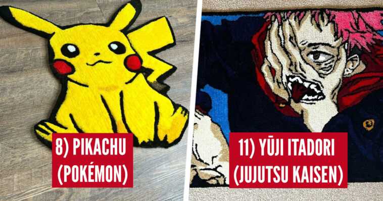 One Piece, Dragon Ball... 20 alfombras que representan personajes de famosas series de anime y animación, el resultado es espectacular 1 One Piece, Dragon Ball... 20 alfombras que representan personajes de famosas series de anime y animación, el resultado es espectacular