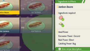 pokemon ecarlate sandwich shiny