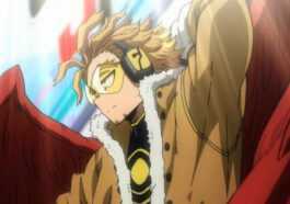 My Hero Academia: Hawks listo para atacar con sus alas extendidas