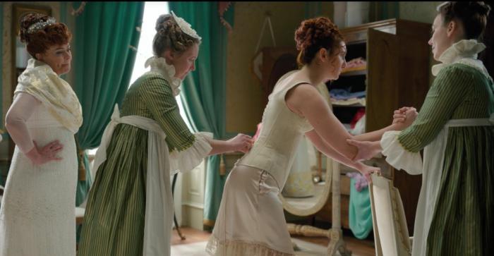 corsés prohibidos filmando temporada 3 The Bridgerton Chronicle