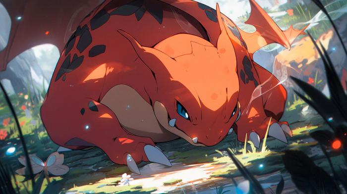 50 Pokémon si hubieran sido creados por Studio Ghibli 8 Reptincel recreado en versión Ghibli por una IA.