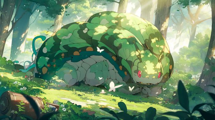 50 Pokémon si hubieran sido creados por Studio Ghibli 13 Chenapan recreado en versión Ghibli por una IA.