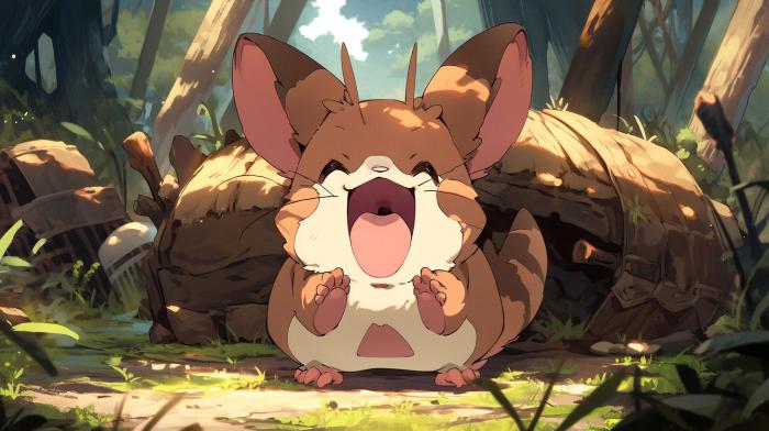 50 Pokémon si hubieran sido creados por Studio Ghibli 23 rattatac recreado en versión Ghibli por una IA.