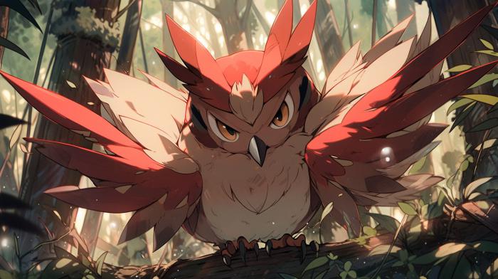 50 Pokémon si hubieran sido creados por Studio Ghibli 24 Piafabec recreado en versión Ghibli por una IA.