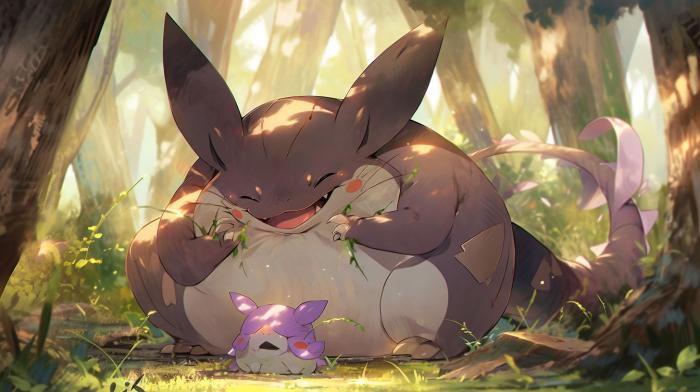 50 Pokémon si hubieran sido creados por Studio Ghibli 22 Rattata recreado en versión Ghibli por una IA.