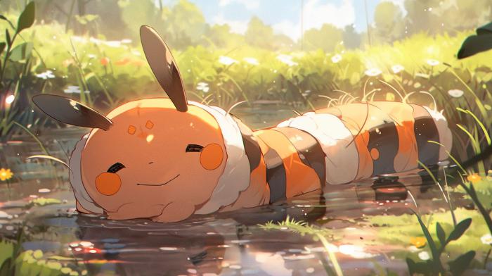 50 Pokémon si hubieran sido creados por Studio Ghibli 16 Aspicot recreado en versión Ghibli por una IA.