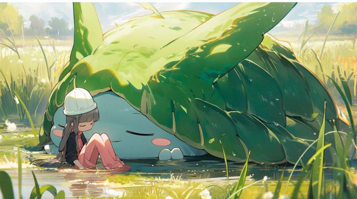 50 Pokémon si hubieran sido creados por Studio Ghibli 14 Chrysacier recreado en versión Ghibli por una IA.