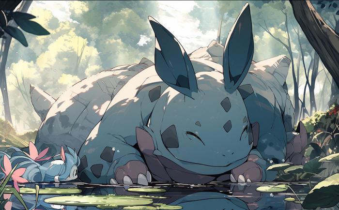 50 Pokémon si hubieran sido creados por Studio Ghibli 33 Nidorina recreada en versión Ghibli por una IA.