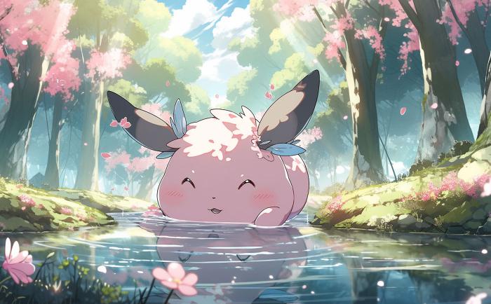 50 Pokémon si hubieran sido creados por Studio Ghibli 43 Grodoudou recreado en versión Ghibli por una IA.