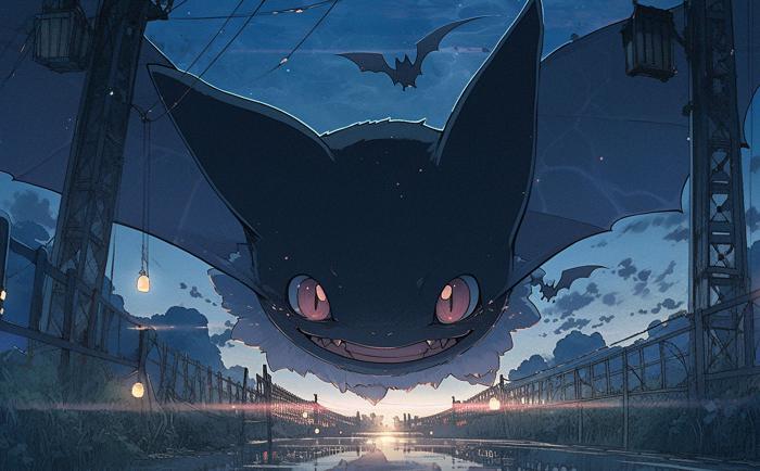 50 Pokémon si hubieran sido creados por Studio Ghibli 45 Nosferalto recreado en versión Ghibli por una IA.