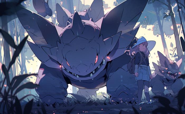 50 Pokémon si hubieran sido creados por Studio Ghibli 37 Nidoking recreado en versión Ghibli por una IA.