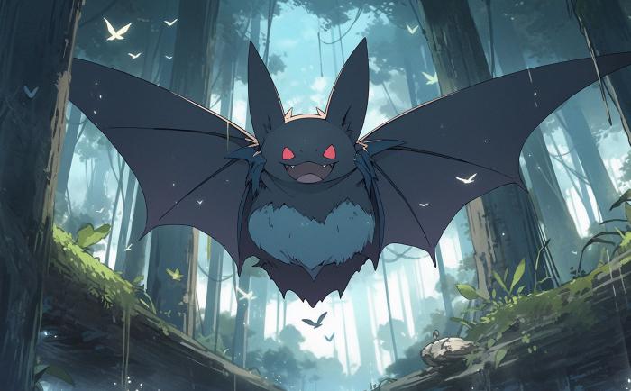 50 Pokémon si hubieran sido creados por Studio Ghibli 44 Nosferapti recreado por una IA en versión Ghibli.