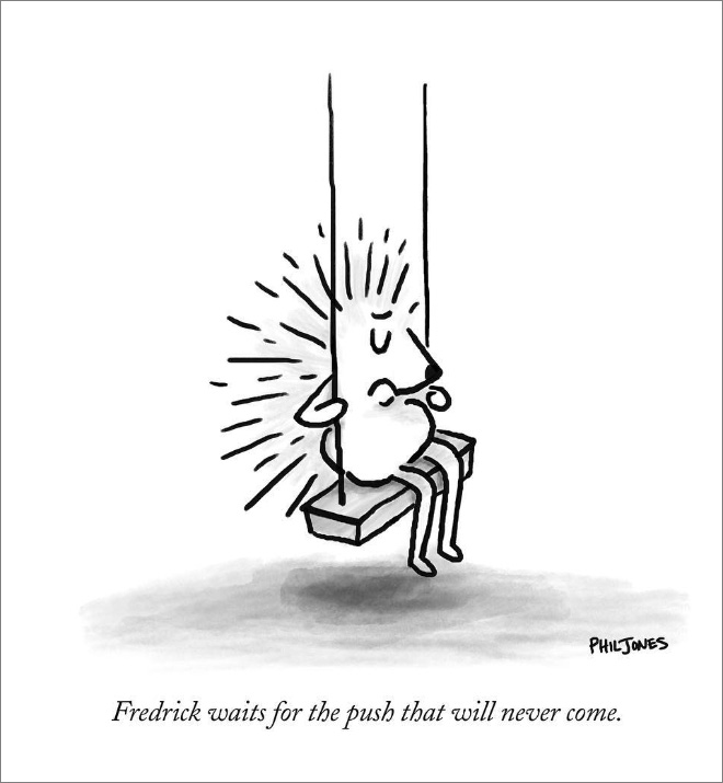 21 cómics con una caída retorcida para los amantes del humor absurdo (parte 2) 6 caricatura con un erizo