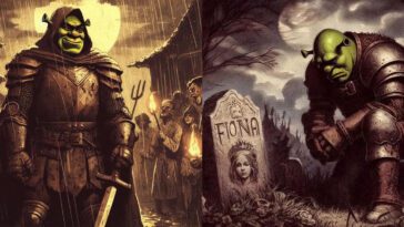 Shrek: 10 imágenes del ogro verde de fantasía oscura de DreamWorks