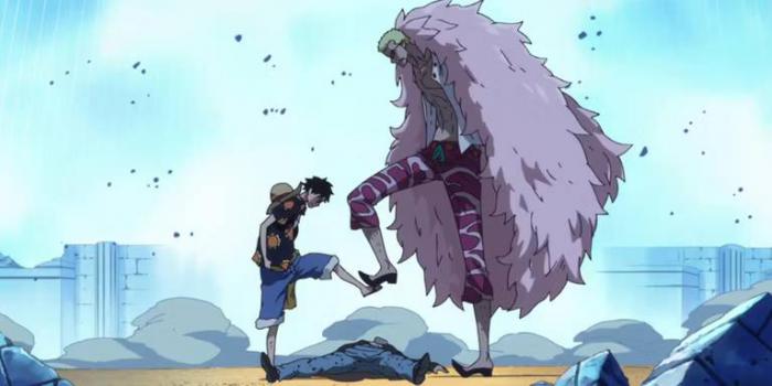 Luffy contra Dolflamingo