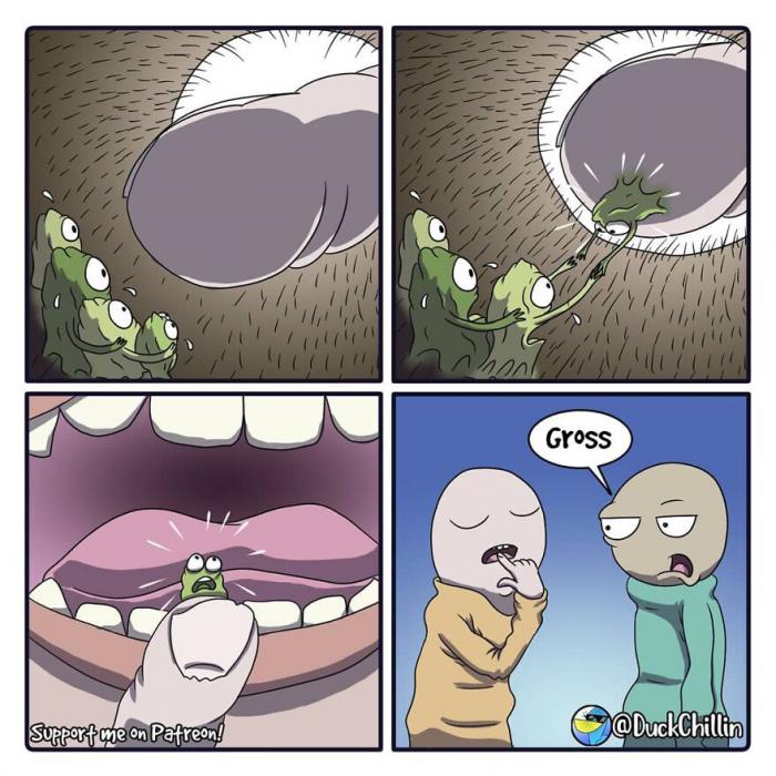 Cómics con bacterias