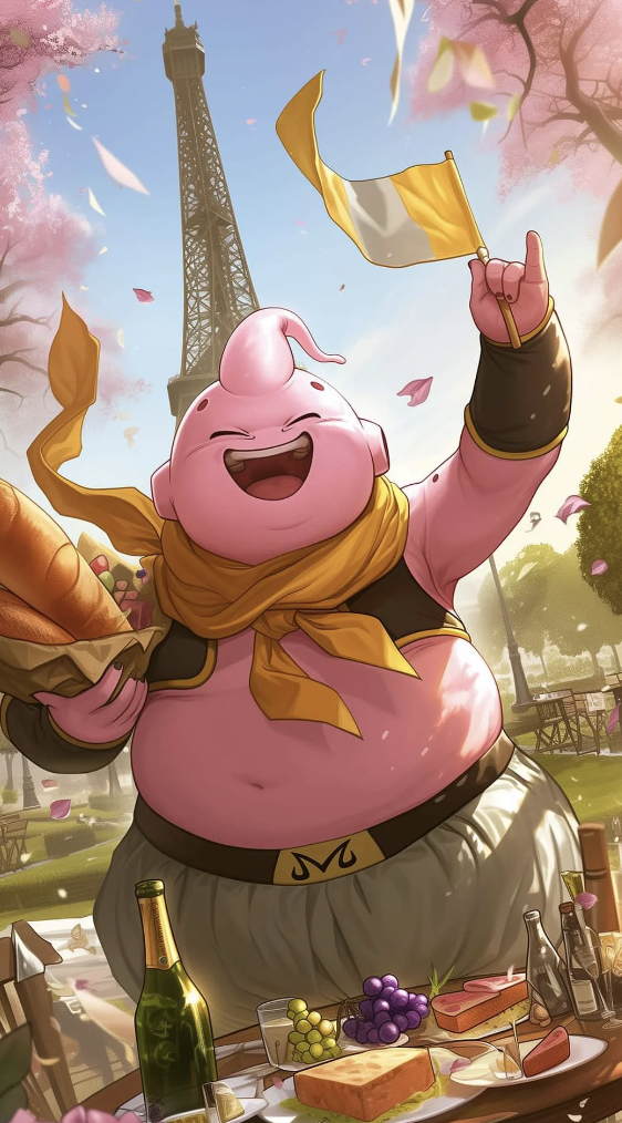 Big Buu París a mitad del viaje