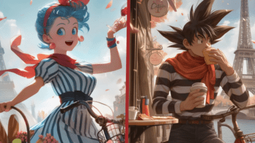 Dragon Ball Z: 9 personajes imaginados en París, todos los clichés están ahí
