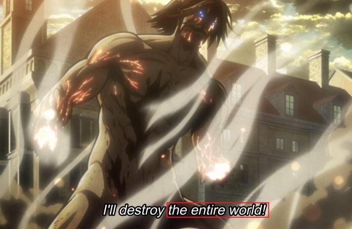 transformación de eren titán