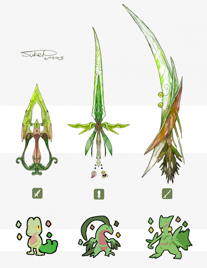 Arma inspirada en Pokémon