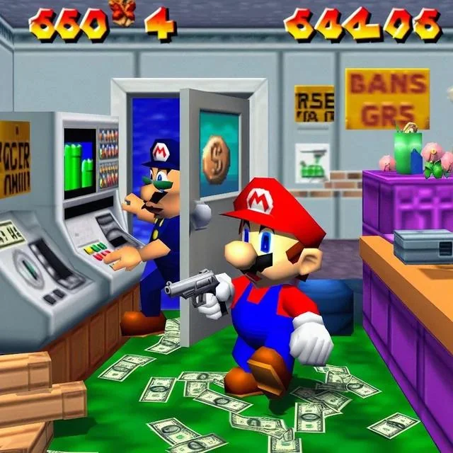 Mario comete un robo