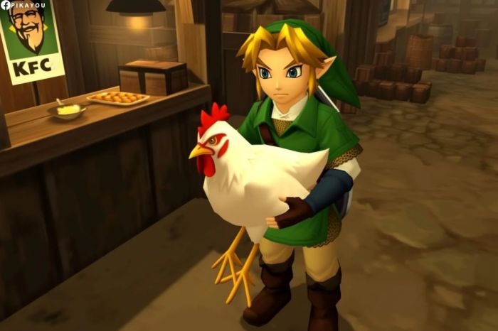 Link lleva una Cocotte