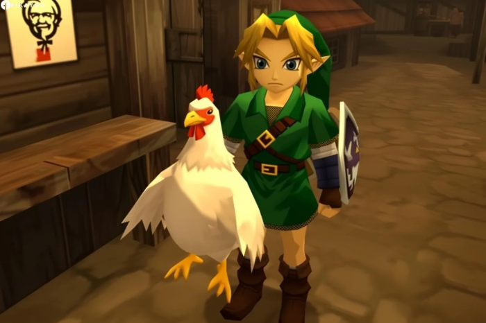 Link agarra una cazuela