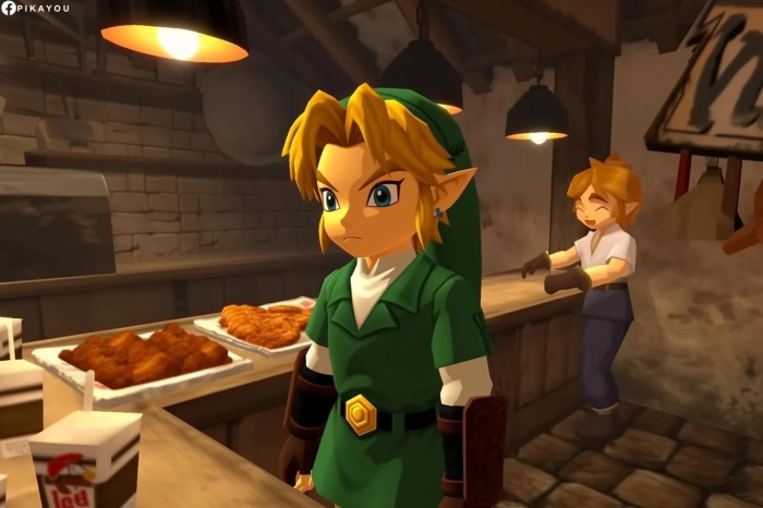 Link espera clientes en su KFC