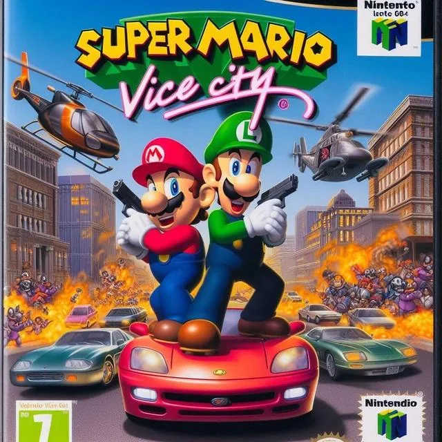 Portada del juego Super Mario Vice City